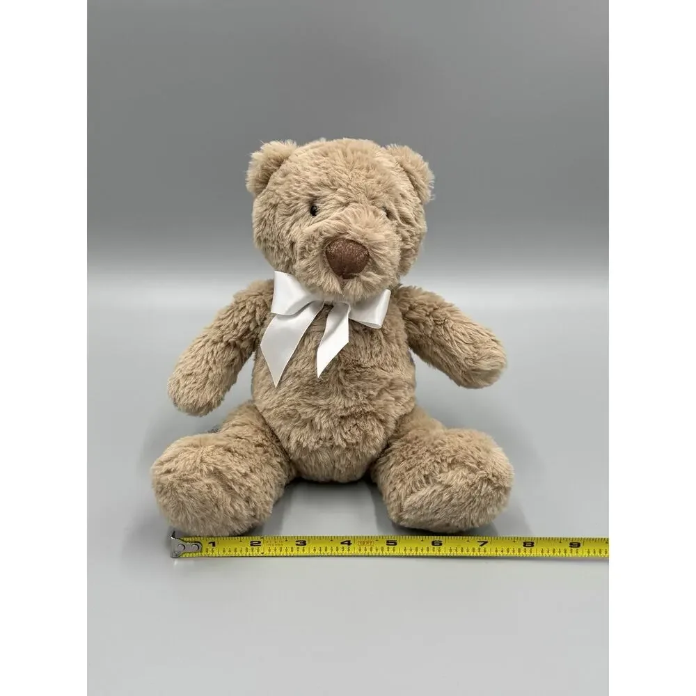 Snug Teddy Bear Plush 9” Stuffed Animal W/ Ribbon Bow